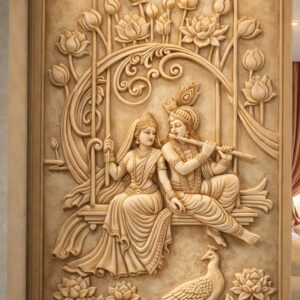 CNC Premium Mandir Designs Design 1